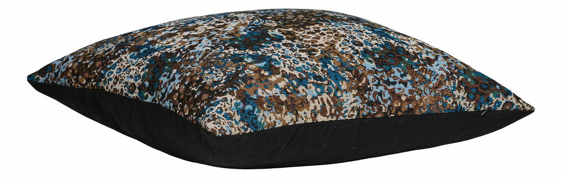 Polštář 45x45 cm Bnaveta (modrá + hnědá)