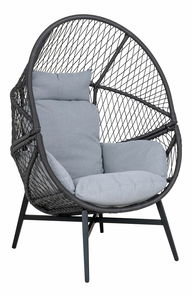Zahradní křeslo vajičko Rsiriaora (černá)