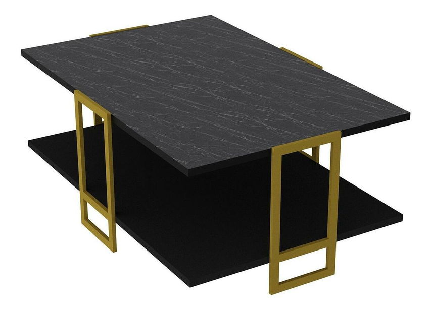 Konferenční stolek Poppy (zlatá + černá)