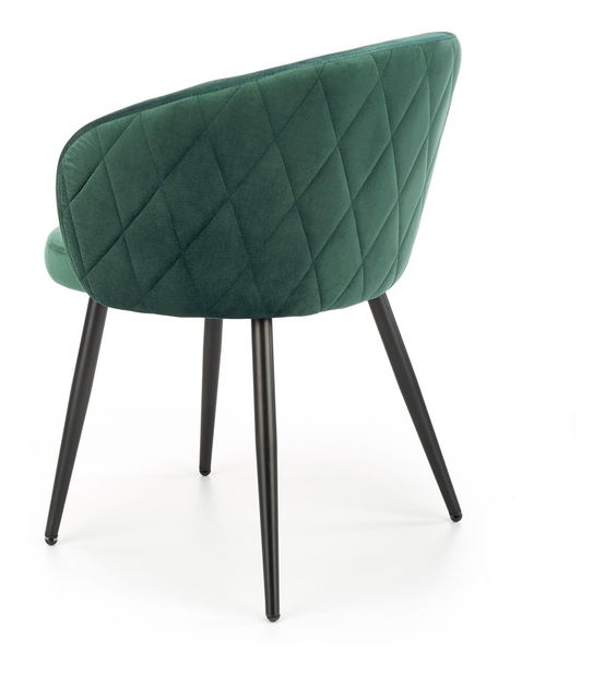 Jídelní židle Kieth (tmavozelená)