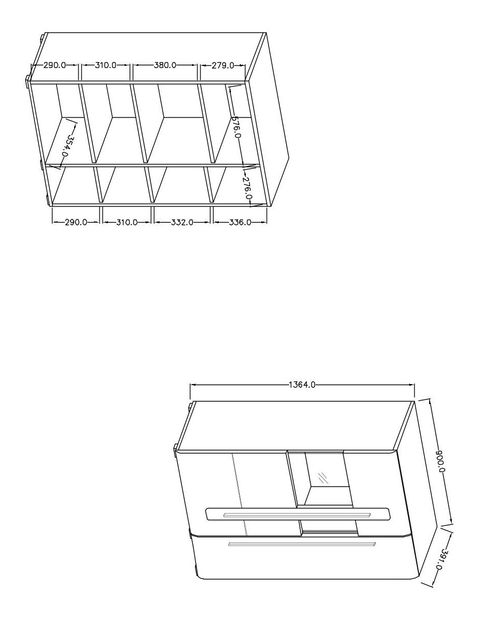 Vitrína Tashia 42 (dub grandson)