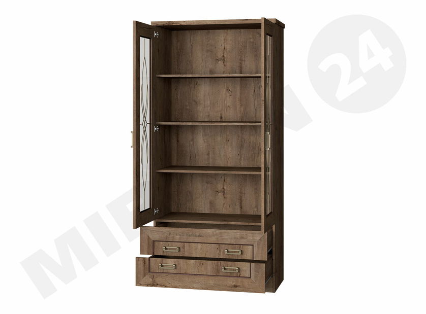 Prosklená vitrína Nyssa N8 (dub lefkas)