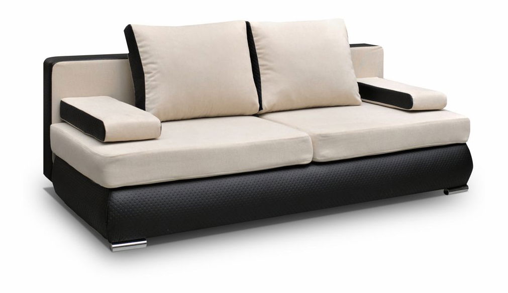 Pohovka Luiza (béžová + černá)