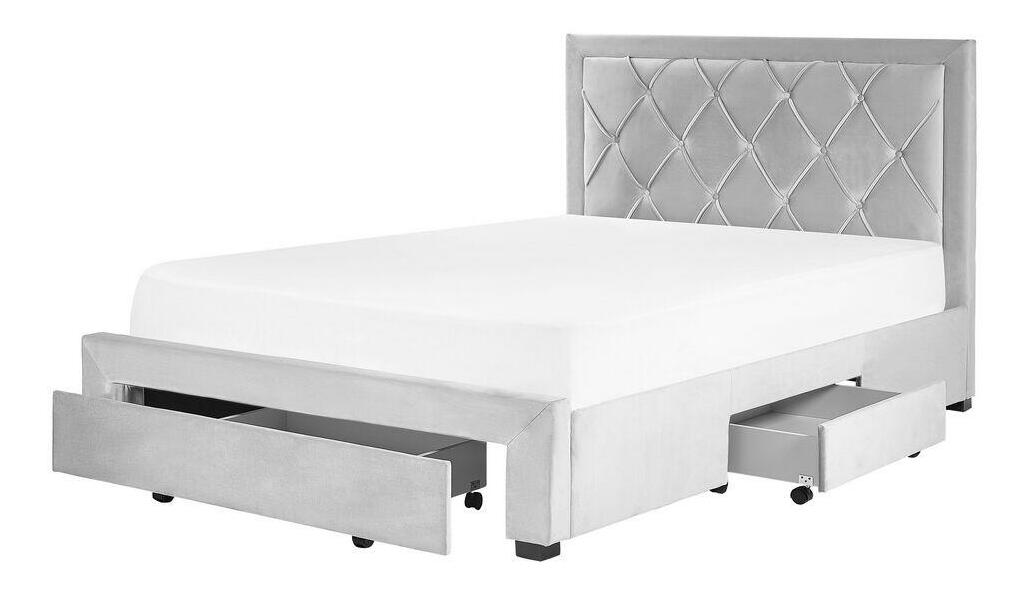 Manželská postel 140 cm Levi (šedá)