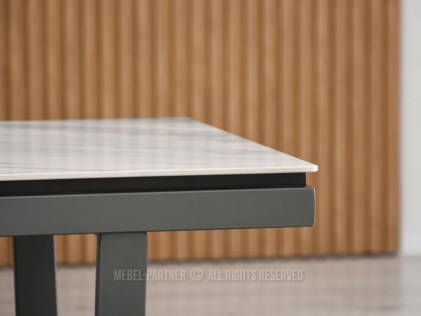 Konferenční stolek Carno (šedý mramor + grafit)