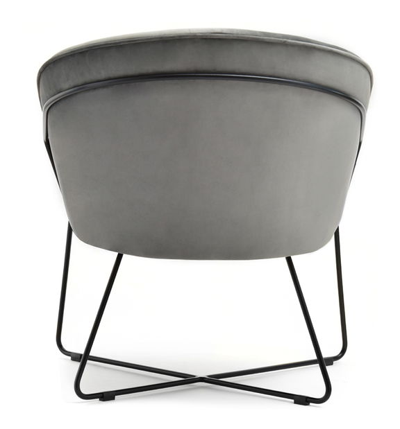 Relaxační křeslo Lagooza (šedá + černá)