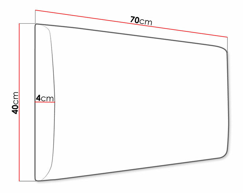 Čalouněný nástěnný panel Pazara 70x40 (manila 02)