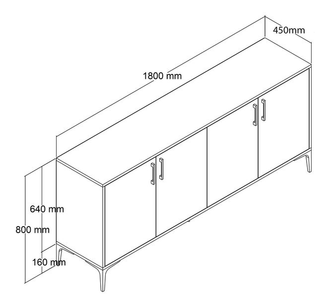 Skříňka Nolavu (dub)