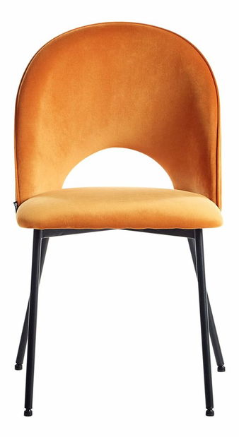 Set 2 ks jídelních židlí Clarissa (oranžová)