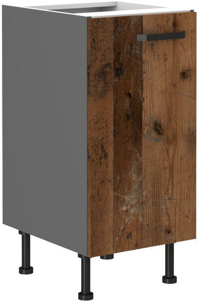 Horní kuchyňská skříňka Oldie 40 D 1F BB (korpus: antracit + front: old style)