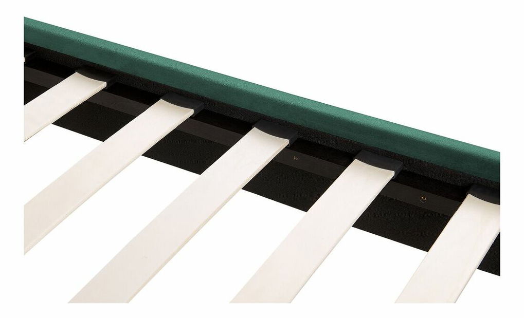 Manželská postel 140 cm Faris (zelená) (s roštem)