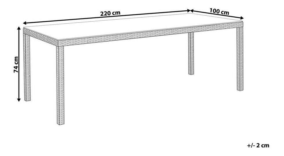Zahradní stůl Talian (bílá)