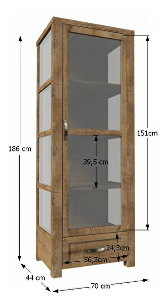 Vitrína Nicodemus W1D