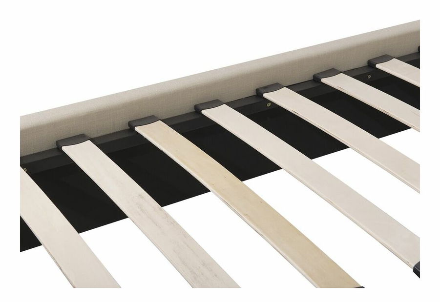 Manželská postel 160 cm BELLA (s roštem) (béžová)