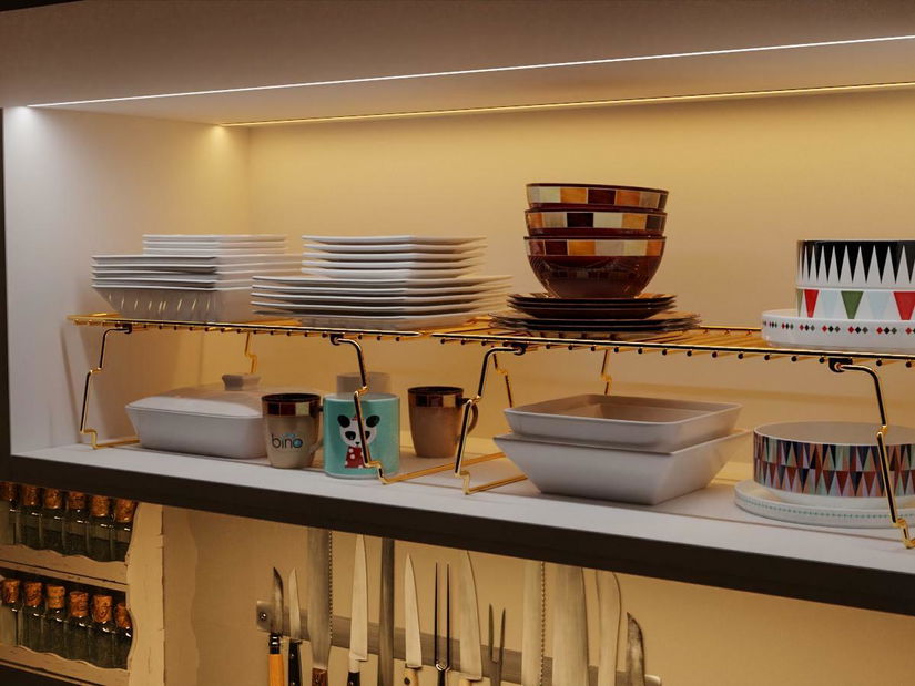 Police Konako (zlatá + hnědá)