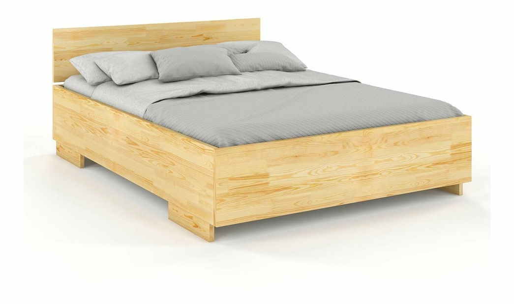 Manželská postel 160 cm Naturlig Larsos High (borovice)