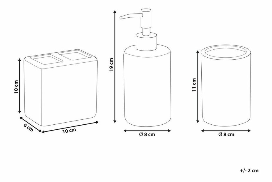 Koupelnové doplňky Chiquita (modrá)