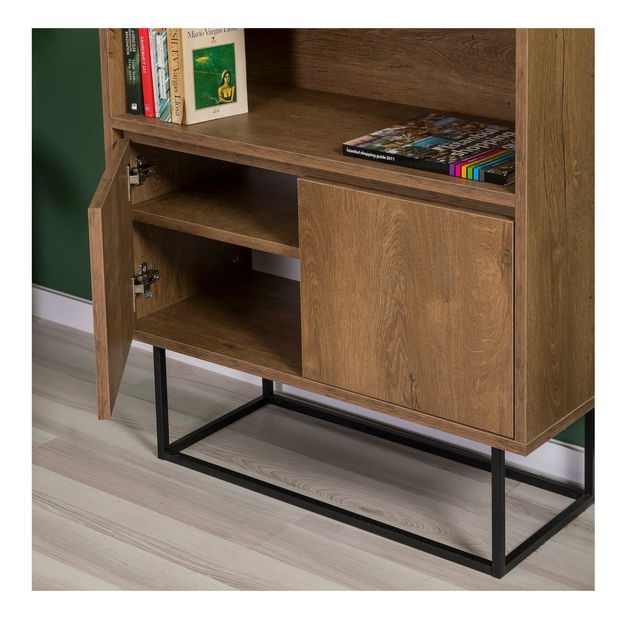 Sada nábytku do obývacího pokoje Laxi 11 (ořech + černá)