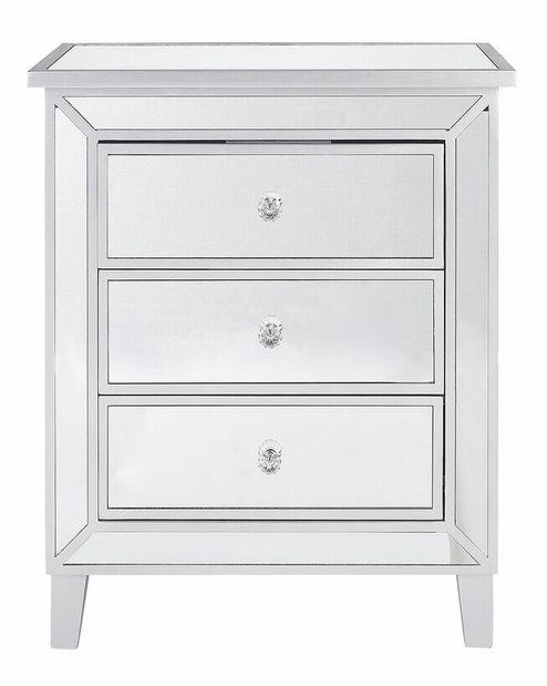 Komoda Beverly (stříbrná)