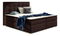 Boxspring postel 180 cm Irma 01 (tmavě hnědá)
