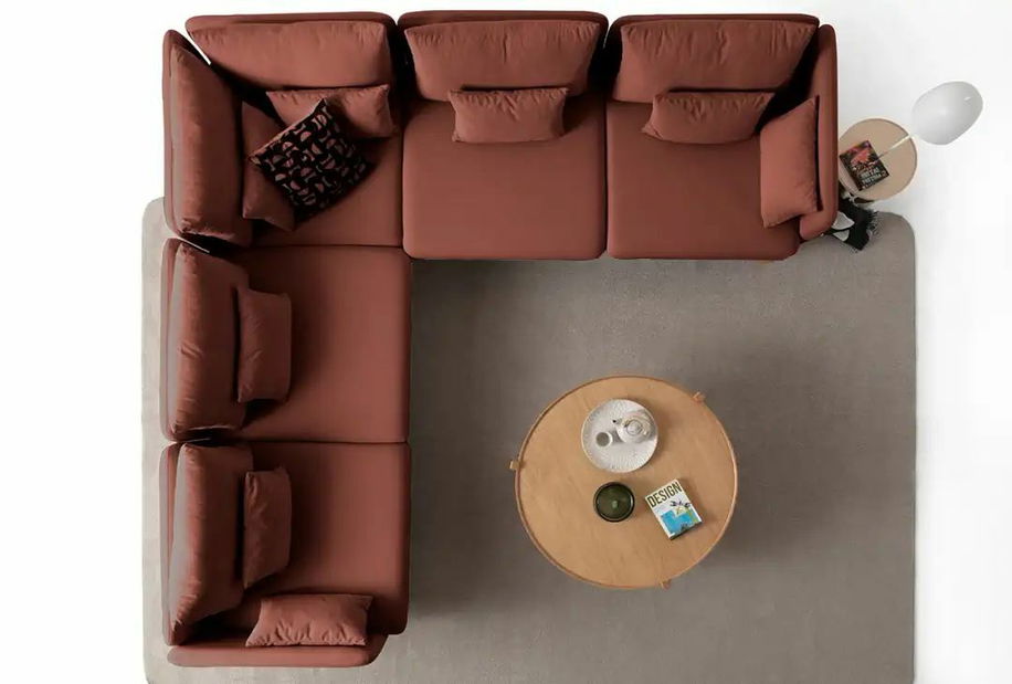 Rohová sedačka Flexxia (bílá) (L)