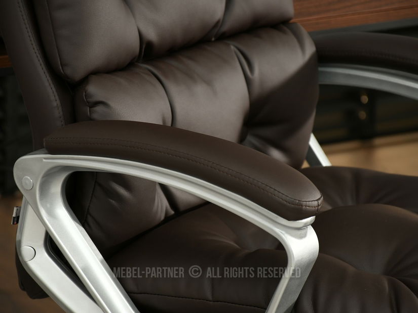 Křeslo Benton (hnědá + šedá)