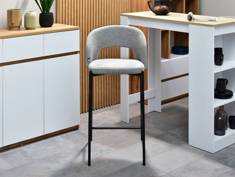 Židle Gustav (šedá + černá)