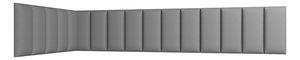 Set 16 čalouněných panelů Quadra 100x220x50 cm (tmavěšedá)