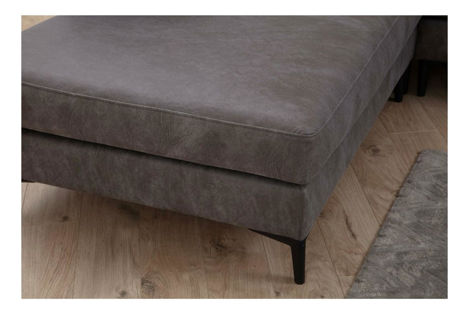 Rohová sedačka U Portobeno 2 (antracit + černá)