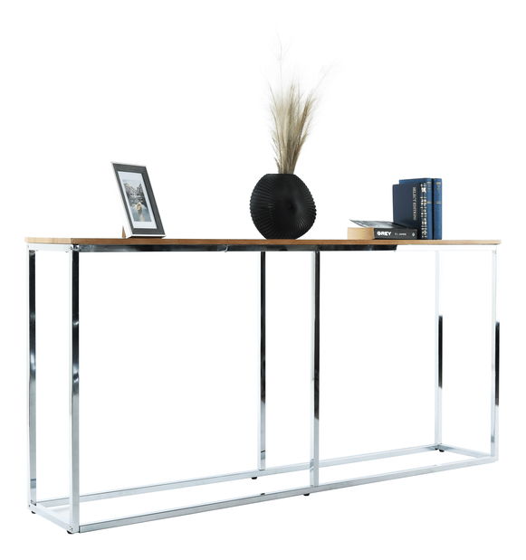 Konzolový stolek Deegen (dub + chróm) *bazar