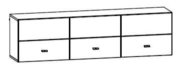 Skříňka na stěnu BRW Hybris SFW3D/5/17