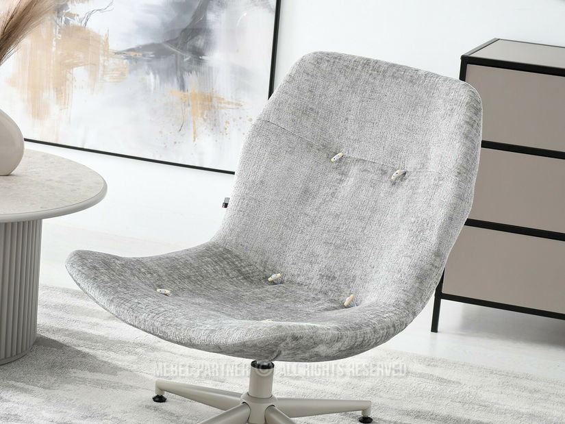 Křeslo Jaspier (šedá + krémová)