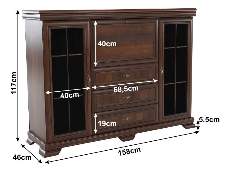 Barová skříňka Kraz KK6