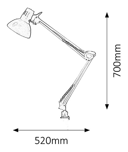 Stojanová lampa Arno 4216 (stříbrná)