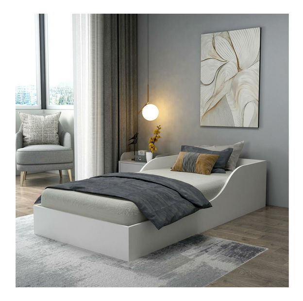 Jednolůžková postel Orya (bílá)