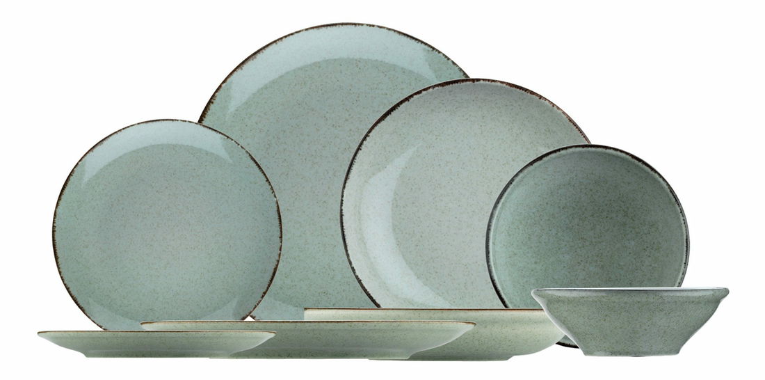 Jídelní souprava (24 ks.) Celeste (zelená)