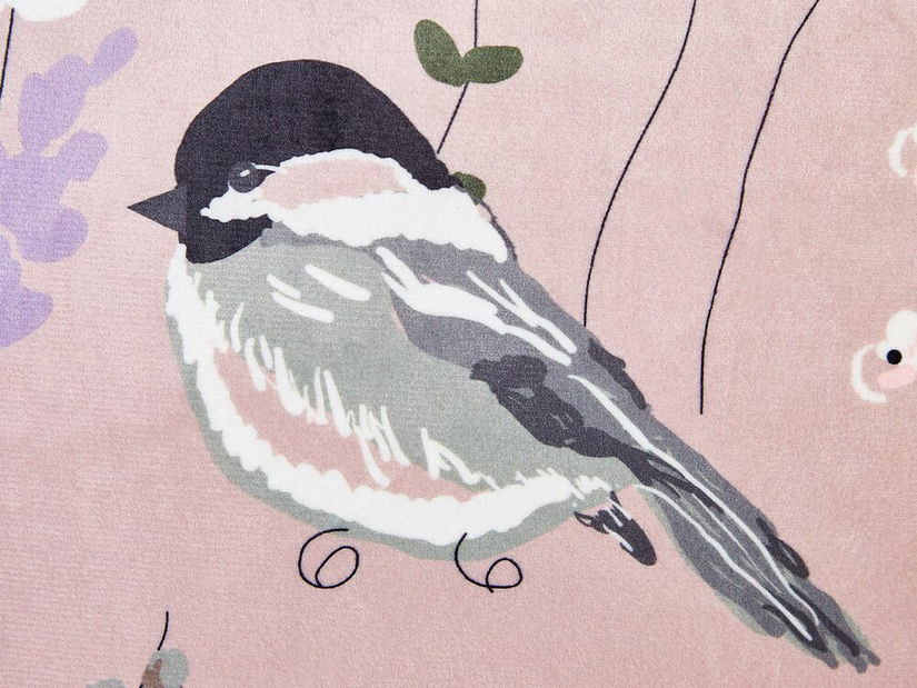 Sada 2 ozdobných polštářů 45 x 45 cm Cycla (růžová)