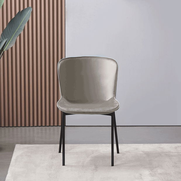 Jídelní židle Perite (sivohnědá)