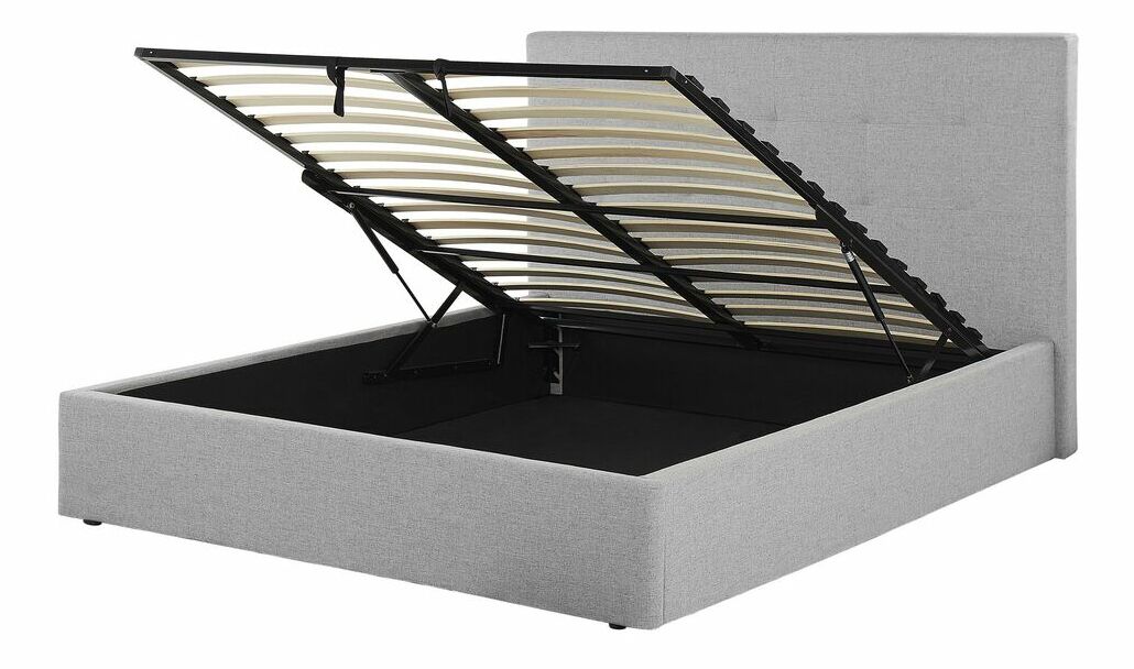 Manželská postel 140 cm Lorza (šedá)