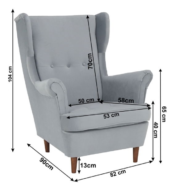 Křeslo ušák Romino (paros 5) 
