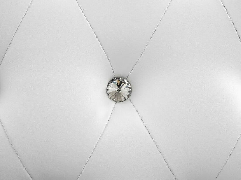 Manželská postel 180 cm MATH (s roštem) (bílá)