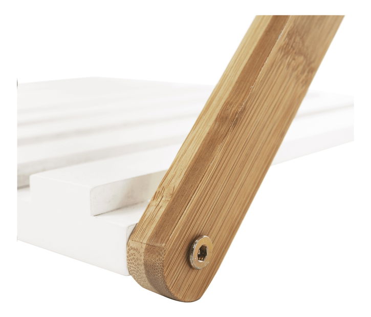 Regál Petria 1 (bílá + hnědá)