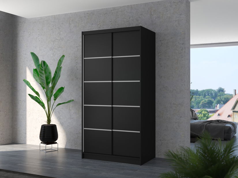 Šatní skříň Remea (černá)