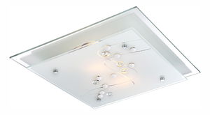 Stropní/nástěnné svítidlo Ballerina i 48092-2 (moderní/designové) (chrom + satinovaná)