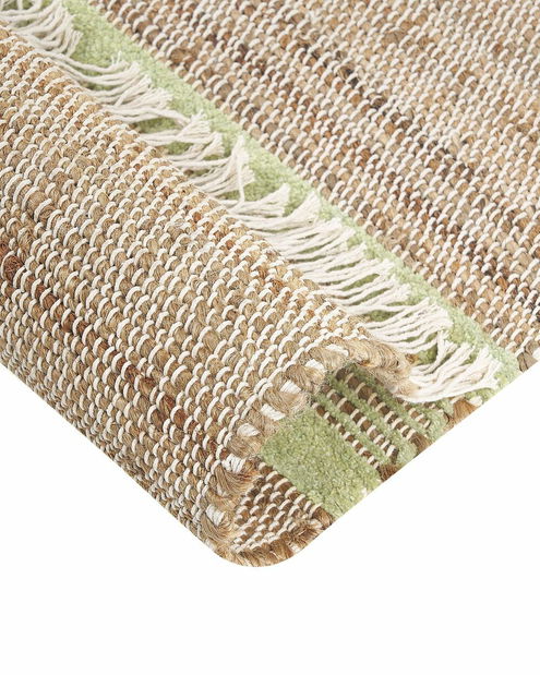 Koberec 160 x 300 cm Tally (béžová + zelená)