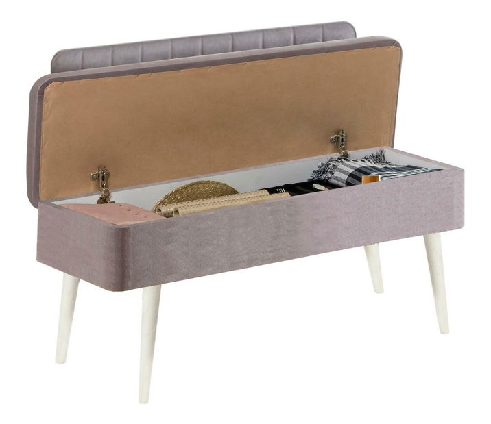 Lavice Vlasta 1 (bílá + šedá) (s úl. prostorem)