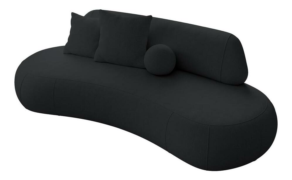 Pohovka trojsedačka Bally (černá + černá)