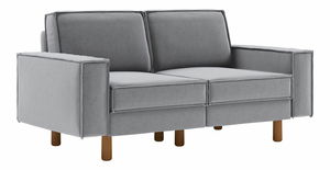 Pohovka třísedačka Spary 3 (cihlová + ořech)