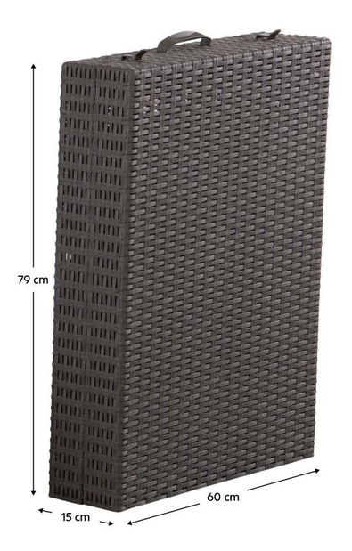 Zahradní lehátko Zanjar (hnědá)