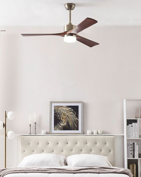 Stropní ventilátor se světlem Angelica (mosazná)